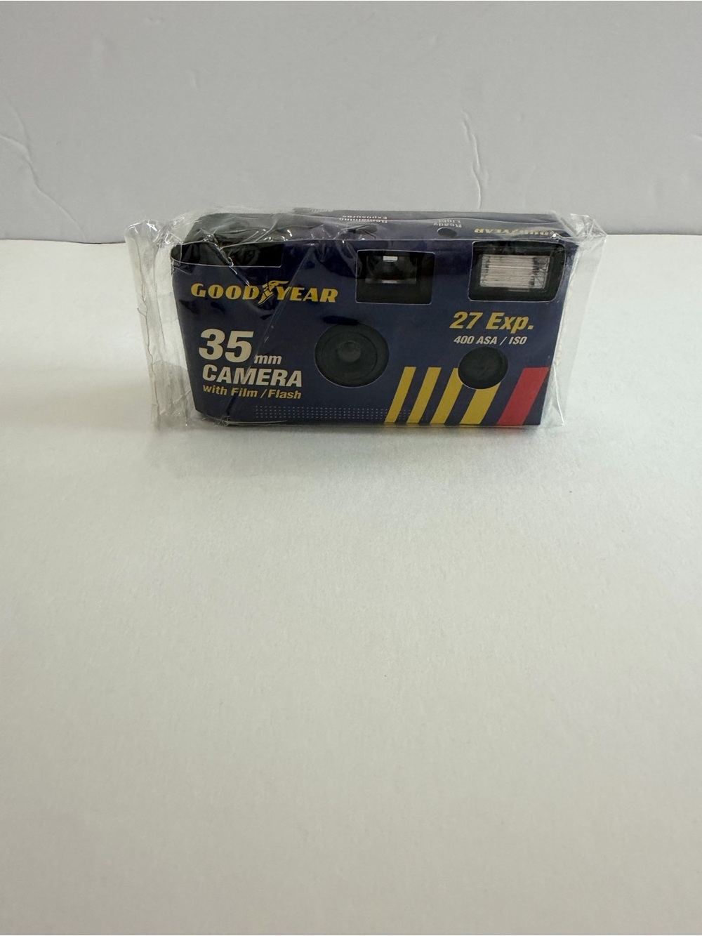 Vintage Goodyear 35mm 400 ASA / ISO 27 Disposable Camera W/ Film / Flash SEALED!